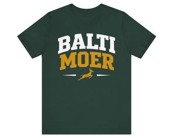 Baltimoer Springboks Rugby Tee | South African Humor, Green & Gold (Green)