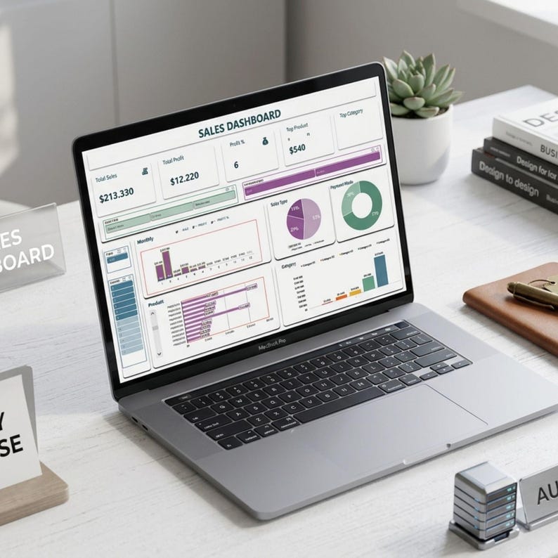 Small Business Sales Dashboard Excel Template Euro Version | Sales ...