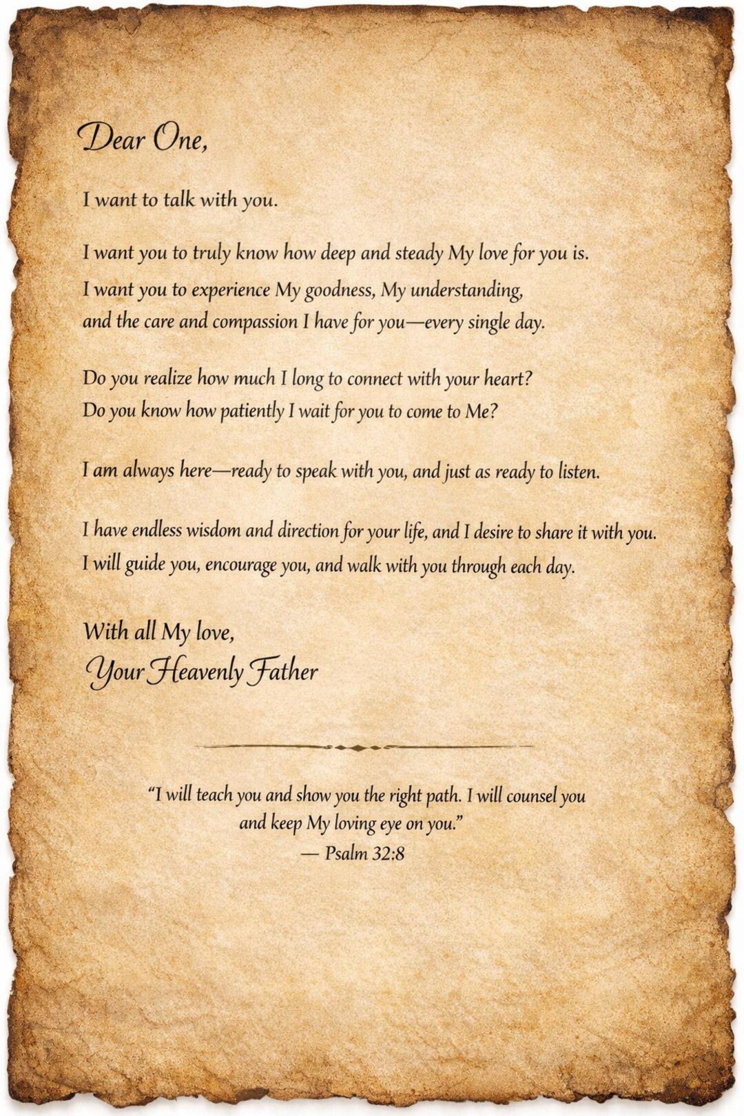Personalized Christian Letters From God, Monthly Encouragement Mail ...