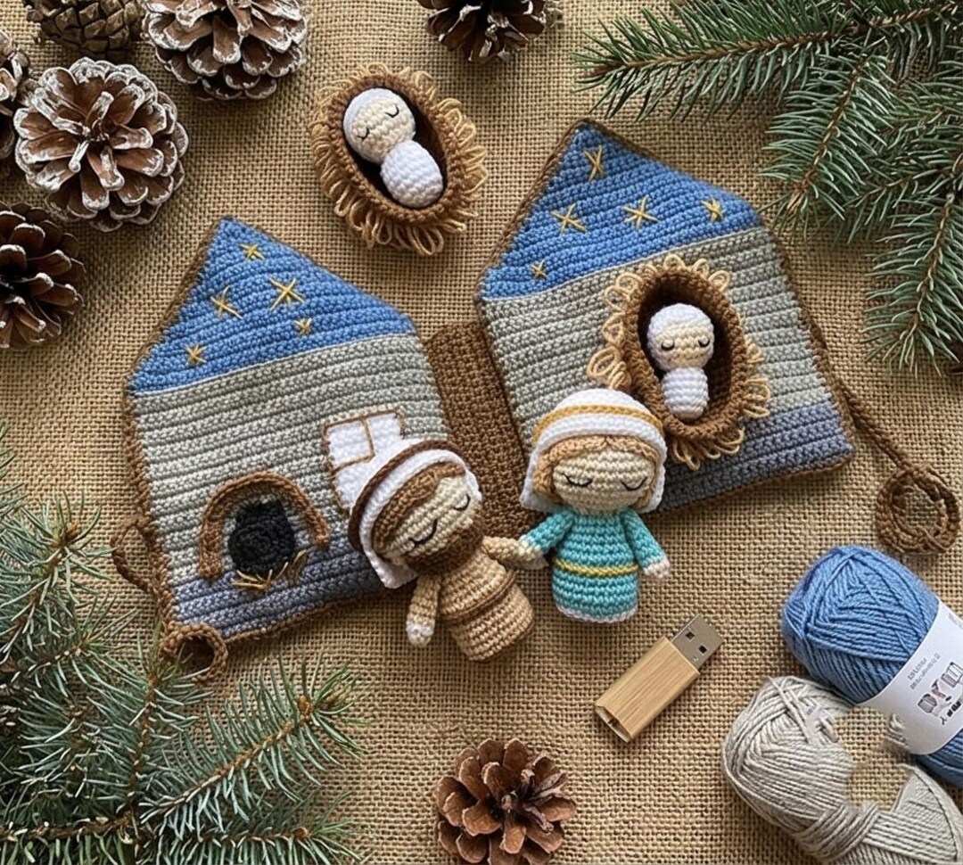 Crochet Nativity Set Pattern PDF, Amigurumi Christmas Decor (digital ...