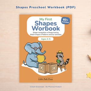 Shapes Preschool Workbook Ages 3–5 | Shape Recognition & Matching Activities | Printable PDF