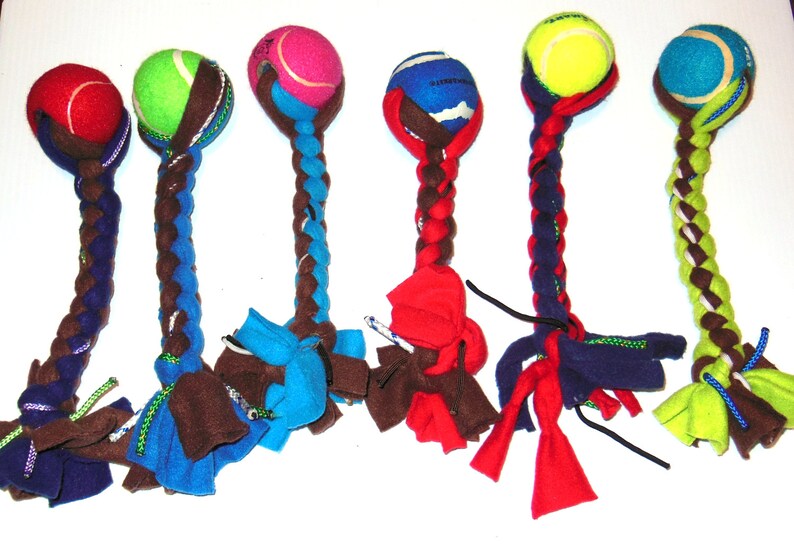 Tennis Ball Tug Toy for Big Dogs Etsy