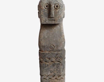 Unique Solid Stone Timor Figure Property Marker for Indoor or Outdoor Display