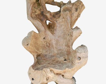 Giant Teak Root Throne Chair – Organic Freeform Natural Design