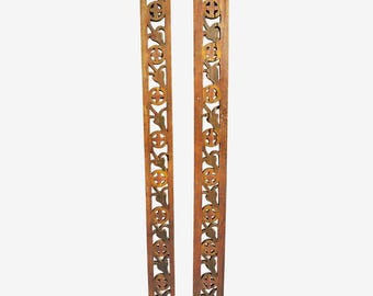 Vintage Carved Teak Long Moulding - Unique Handcrafted Trim from North India