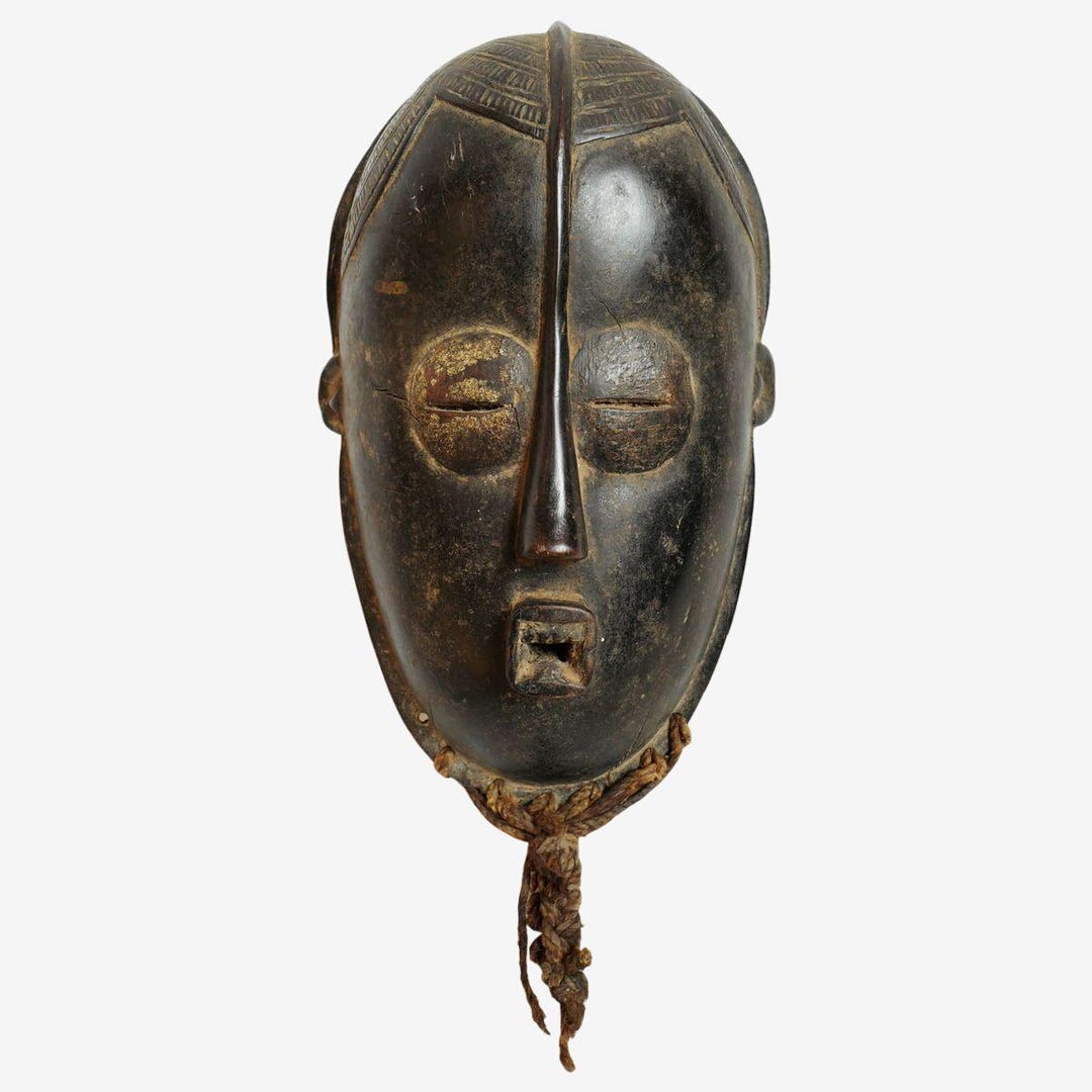 Vintage Hand Carved Bete Mask From Ivory Coast - Unique Tribal Art - Etsy