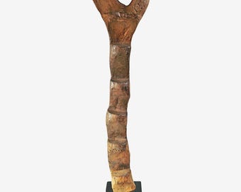 Vintage Dogon Grain Ladder - Hand Carved Wood from Mali - Unique Sculptural Art Piece