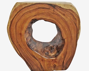 Organic Monkey Pod Side Table - Unique Freeform Design for Any Interior