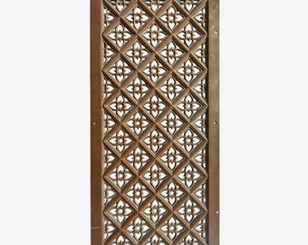 Intricate Cast Iron Moorish Floral Panel - Small Decorative Screen