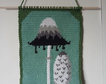 Crochet Ink Cap Mushroom PDF Pattern