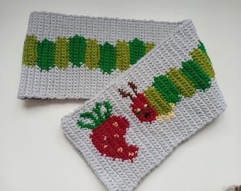 Beginner Crochet Caterpillar Scarf Pattern (PDF Download) – Whimsical Tapestry Design