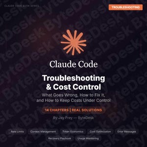 Claude Code Troubleshooting Cost Control | 58 Page eBook | Rate Limits Context Errors Fixes | PDF