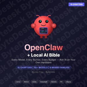 OpenClaw Local AI Bible | Kör Llama-, Qwen- och DeepSeek-modeller (digital nedladdning)