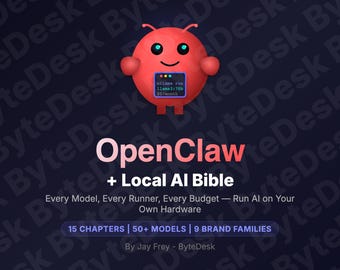 OpenClaw Local AI Bible | Run Llama, Qwen, DeepSeek Models (Digital Download)