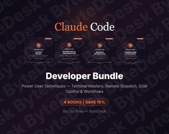 Claude Code Developer Bundle — 4 eBooks | Terminal Mastery Boris Cherny Dispatch Troubleshooting | PDF