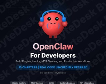 OpenClaw Developer eBook | Build Hooks, Plugins, MCP Servers (Digital Download PDF)