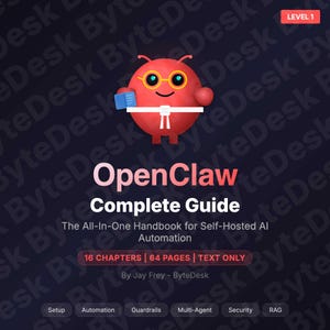 Handbok för OpenClaw AI-agenter | Guide till installation, automatisering och säkerhet (endast text i PDF-format)