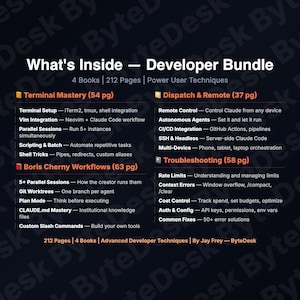 Claude Code Developer Bundle — 4 eBooks | Terminal Mastery Boris Cherny Dispatch Troubleshooting | PDF image 2
