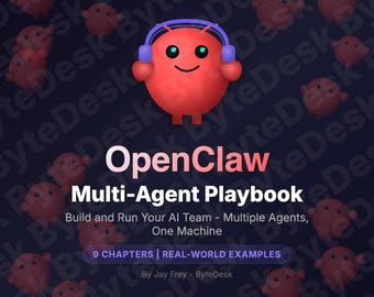 OpenClaw Multi-Agent Playbook | Build and Run AI Team (Digital Download PDF)