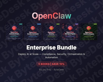 OpenClaw Enterprise Bundle — 5 Ebooks | Enterprise Guide + Multi-Agent + Security + Automation PDF