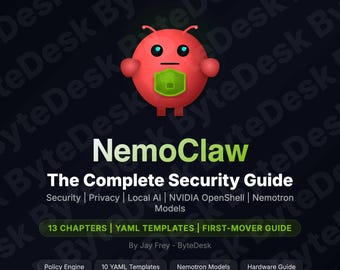 NemoClaw OpenClaw Security Guide eBook | NVIDIA AI Agent Sandbox Policy Engine Privacy | Digital Download PDF