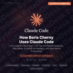 Hur Boris Cherny använder Claude Code | 63-sidig e-bok | Tips för arbetsflöden för skapare Parallella sessioner | PDF