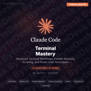 Claude Code Klemmenmeisterung | 54 Seiten eBook | Vim Parallel Sessions Scripting Stapel | Entwickler-PDF