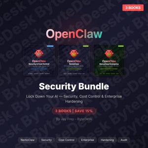 OpenClaw-säkerhetspaket — 3 e-böcker | AI-agentsäkerhet + kostnadskontroll + företagsguide | PDF-nedladdning