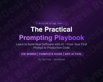 AI Coding eBook: Practical Prompting Playbook for Beginners (PDF)