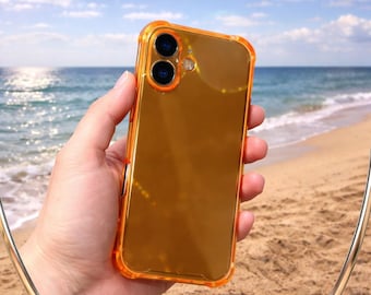 Neon Clear iPhone Case, Shockproof Camera Protection Phone Case