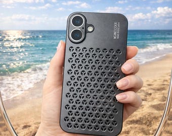 Aluminum iPhone Case Metal Phone Case Breathable Back Cover