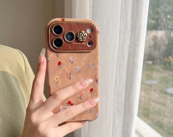 Vintage Floral Phone Case iPhone 17 16 15 14 13 12 Pro Max