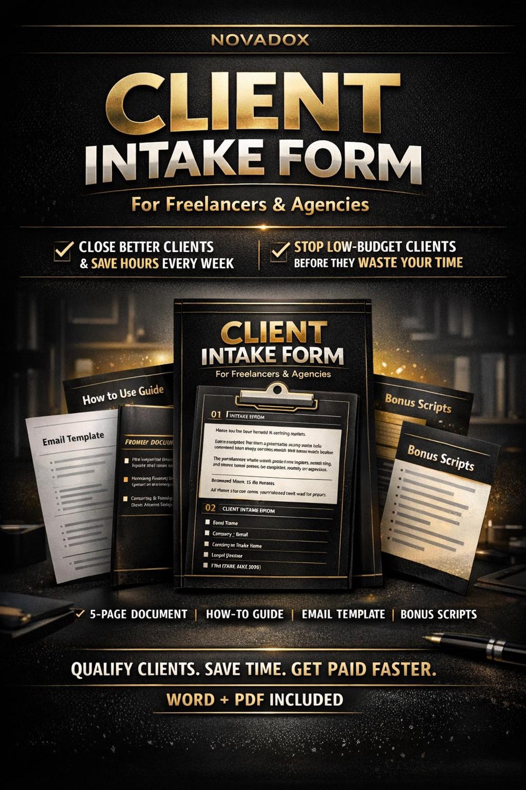 Client Intake Form Template for Freelancers | Business Questionnaire ...