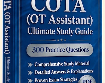 NBCOT COTA (OT Assistant) Exam 2026-2027 | 300 Practice Questions | New Study Guide | Cheat Sheet | Offline Test Engine