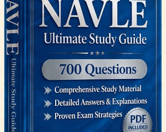 NAVLE試験2026-2027｜解答付き練習問題700問｜最新学習ガイド｜チートシート｜オフラインテストエンジン