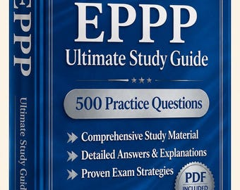 EPPP（心理学免許）試験 2026-2027 | 練習問題500問 | 新しい学習ガイド | チートシート | オフラインテストエンジン