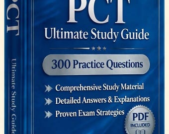 Patient Care Technician (PCT) Exam 2026-2027 | 300 Practice Questions | New Study Guide | Cheat Sheet | Offline Test Engine