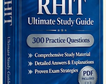 RHIT (Registered Health Information Technician) Exam 2026-2027 | 300 Practice Questions | New Study Guide |Cheat Sheet| Offline Test Engine