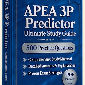 Examen predictivo APEA 3P 2026-2027 / 500 preguntas de práctica / Nueva guía de estudio / Hoja de trucos / Motor de examen sin conexión
