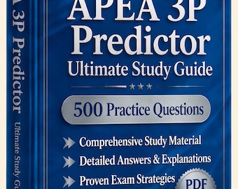 APEA 3P Predictor Exam 2026-2027 | 500 Practice Questions | New Study Guide | Cheat Sheet | Offline Test Engine