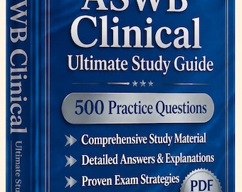 ASWB臨床試験2026-2027 | 練習問題500問 | 新しい学習ガイド | チートシート | オフラインテストエンジン