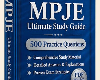 MPJE（複数州薬事法）試験 2026-2027 | 練習問題500問 | 新しい学習ガイド | チートシート | オフラインテストエンジン