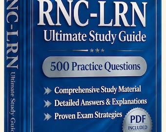 RNC-LRN（低リスク新生児）試験 2026-2027 | 練習問題500問 | 新しい学習ガイド | チートシート | オフラインテストエンジン
