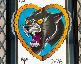 Art de tatouage de panthère