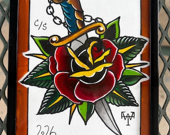Handgemalte Flash Art
