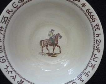Wallace China Western Theme Till Goodan Ceramic Bowl