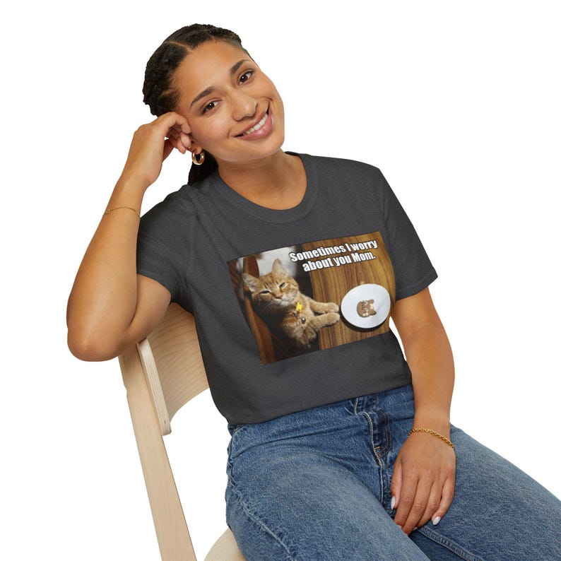 Concerned Cat Meme T-shirt - Etsy