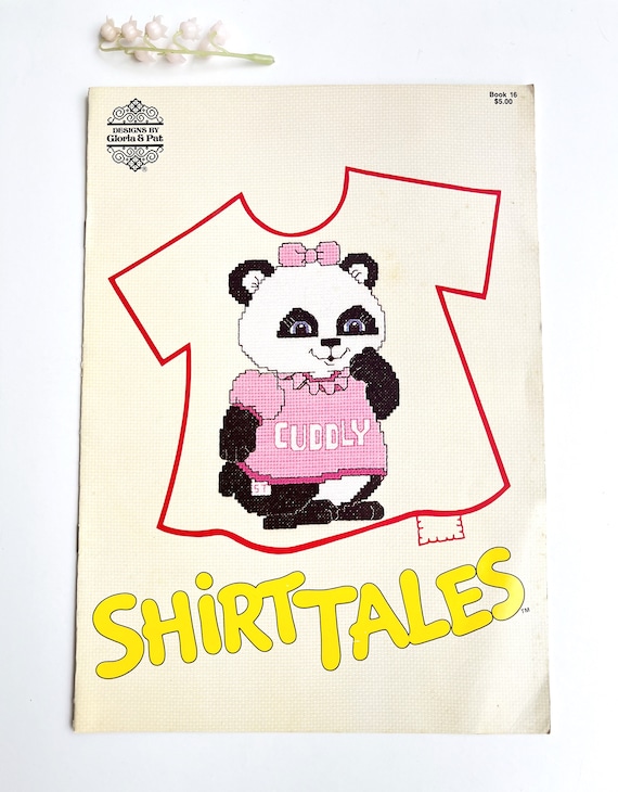 Shirt Tales 1982 Cross Stitch Pattern Book - Etsy display picture 1