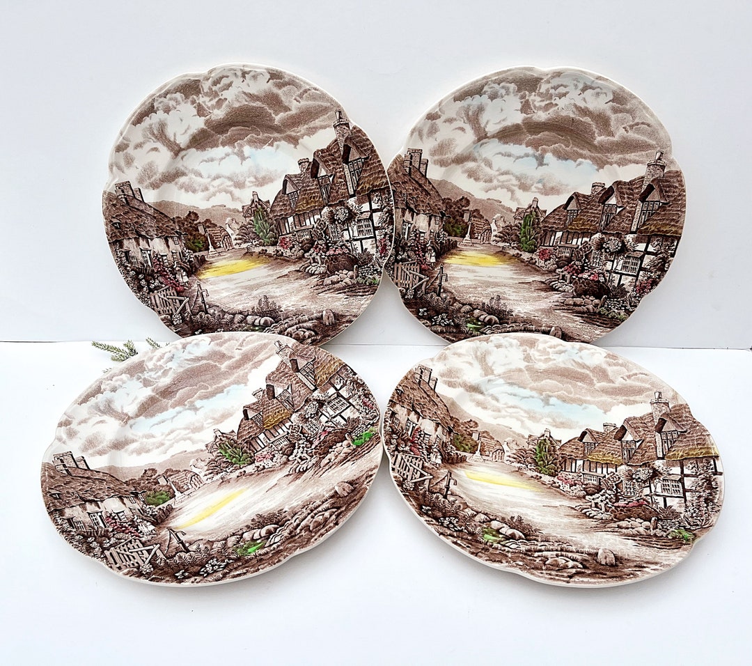 Johnson Bros - Olde English Countryside Set of 4 Dinner Plates