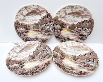 Johnson Bros - Olde English Countryside Set of 4 Dinner Plates